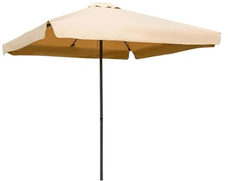 Generic Parasol de Jardin Carré de 200cm, Parapluie de Terrasse Extérieur avec 8 Baleines, Parasol de Marché Imperméable avec Protection UV pour Balcon, Pelouse, Piscine