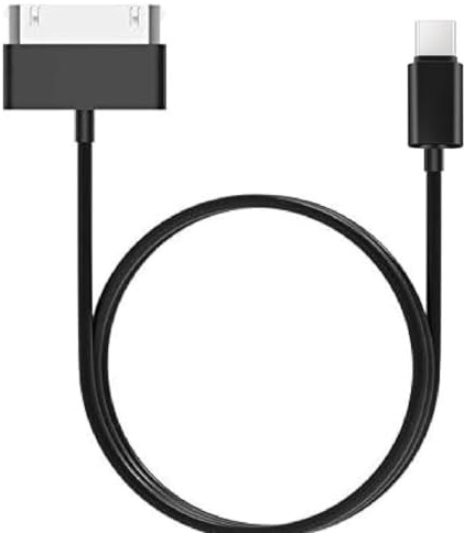 ZHHSUNY 3 pies USB C de 30 pines cable, tipo C de 30 pines adaptador de sincronización y cargador (negro)