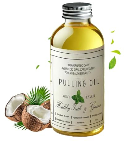 Cocofresha Pulling Oil, Pure Organic Coconut Oil Pulling 4 Oz Mint Flavor, Cocofresha Pulling Oil for Teeth and Gums, Powerful Organic Coconut Pulling Oil, All-Natural Pulling Oil (1)