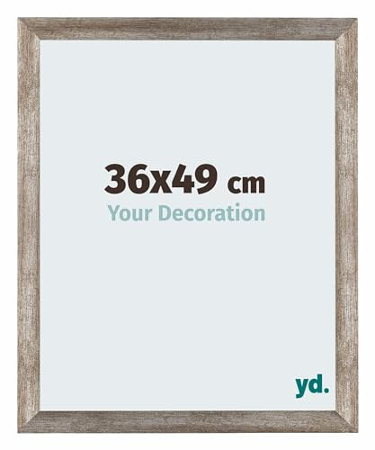 yd. Your Decoration - Puzzlerahmen 36x49 cm - Metall Vintage - Puzzlerahmen 500-1000 Teile - Holz Bilderrahmen - Mura
