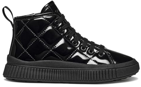 Geox J LAQUINNY Girl Baskets Noir 33 EU, Noir, 33 EU