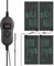 Luxbird 4 Heizmatten mit 1 Controller, Timing-Funktion, Zimmergewächshaus Wärmematte 30 Watt, Eins-zu-viele-Steuerung, IP67 Wasserdicht, heizmatten Pflanzen, 52.7x25.4cm