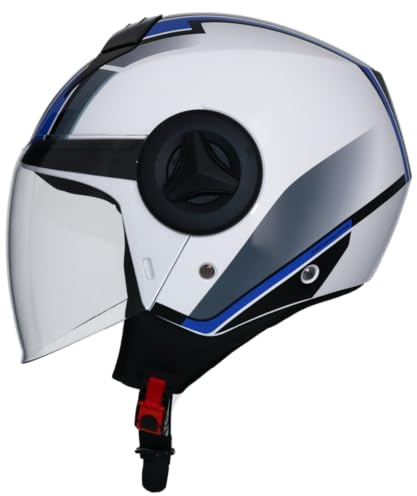 Shiro Helmets ATHENAS Delphi Jethelm, Blau, Größe L 59/60