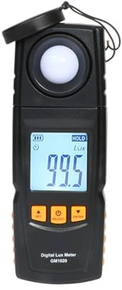 HEALBYBLE Luxmètre numérique Spectromètre Photomètre 0~200000 Lux Illuminomètre Luminomètre Photomètre portatif Lux/FC LM Testeur,Tests Précis