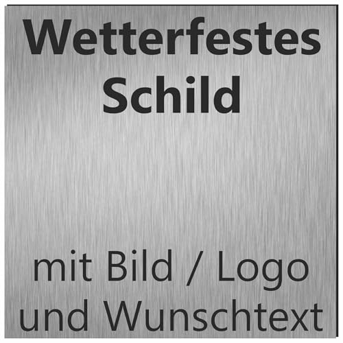 Kiwistar UG - Schilder selbst gestalten - Aluverbundschild - Firmenschild 3mm - ab 10x10 cm - bedruckt - Schild kontur gefräst - Dekoration für Wohnung, Werkstatt, Büro, Firmenlogo, Funschild