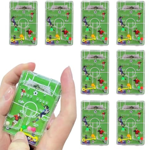 ZORVYN 8 Stück Mini Geduldsspiel Flipperspiel, Fußball Spiele, Tennisschuhe Kinder Sandplatz, Mitgebsel für Jungen Geburtstag Party, Kinder Mix