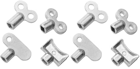 Tofficu 8 piezas Llave para Purgar Radiadores Válvula de Ventilación Multifuncional para Calefacción Fácil de Usar y Transportar