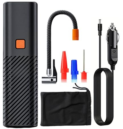 Generico Pompa per Pneumatici Portatile - Gonfia Ruote per Auto,Gonfiapneumatici con Manometro Integrato | per Guida Pendolarismo Bicicletta Veicolo Camion Motocicletta SUV Viaggio Outdoor