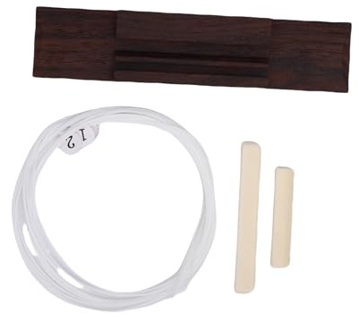 Cocoarm Selle de Chevalet pour ukulélé, Bois de Rose avec Composants en Plastique, Transfert de Vibration amélioré pour un Son Riche, Parfaite pour les Joueurs de ukulélé à 4 Cordes