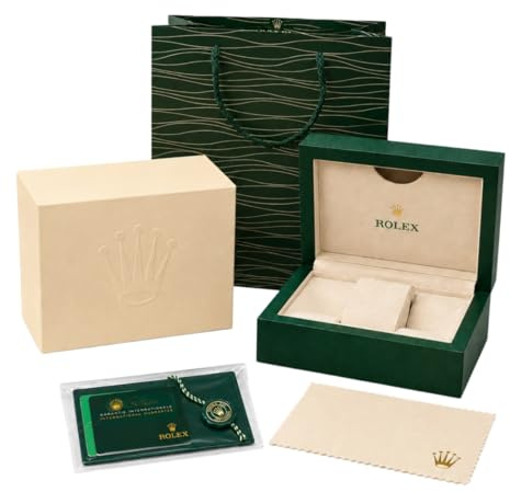ROUHO Uhrenhalter Box Polierter Holzkörper Uhrenkasten Kissenfach mit Weicher Polsterauflage und Tragetasche mit Box für Rolex GMT‑Master II