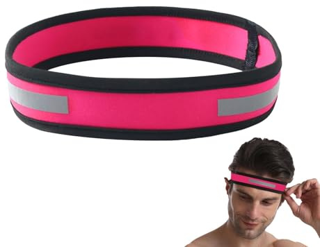 Atletiskt Huvudband | Säkerhetsreflekterande Håraccessoarer | Sportpannband, Svettband för Kvinnor | För Hemmagym, Yoga, Daglig Användning, Utomhus, Nattcykling, Promenader, Jogging, Basket Och Tennis