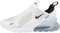 Nike Air Max 270, Scarpe da corsa Uomo, Bianco (White/Black), 38.5 EU