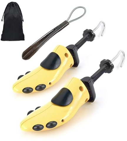 CuteHome Pair of Men Women Shoe Stretcher, Two-Way Adjustable Shoe Widener Expander to Stretch,Expands Length and Width of shoe