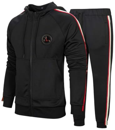 FTCayanz Herren Trainingsanzug Jogginganzug Sportanzug Männer Jogging Anzug Sweatshirt Hose
