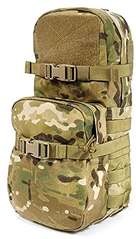LIVANS Taktischer Trinkrucksack, Molle-Trinktasche, Militär-Trinktasche, 3 l, Wasserblasen-Halter für taktischen Rucksack, Plattenträger (Blase nicht im Lieferumfang enthalten)