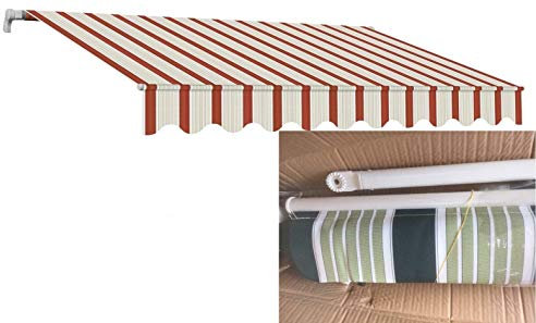 Sangiorgio Tenda da Sole A Caduta con MANTOVANA 250X250 Verde-Bianco