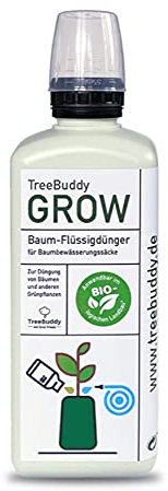 TreeBuddy Grow Flüssigdünger für Bäume 1 liter | Flüssiger Baumdünger für Bäume und andere Grünpflanzen | Baumdünger für Bewässerungssäcke | Nachhaltiger Baumdünger (1 Liter)