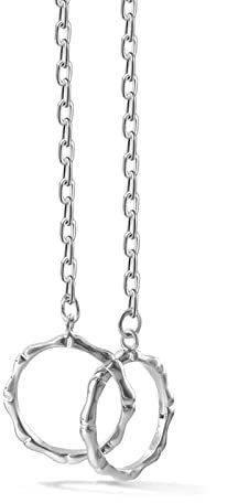 Skcess Modeschmuck Damen Kette, Herren Schmuck Kette Silber Einfacher Verbindungsring Herren Silberkette 925 anhänger Halskette