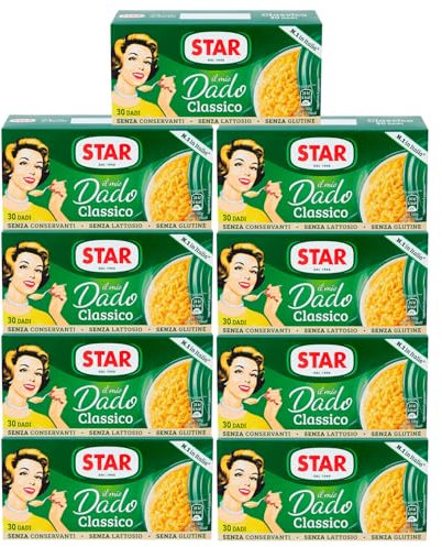 Star Il Mio Dado Classico Preparato per Brodo con Olio Extravergine di Oliva e Sale Iodato Insaporitore per Alimenti Senza Conservanti Senza Glutine Senza Lattosio - 270 Dadi