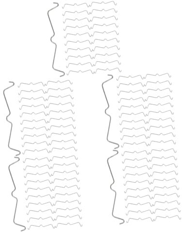 iplusmile 500stücke Edelstahl Lochwand Hakenfixierung Clips Robuste Pegboard Zubehör Für Sichere Befestigung Und Einfachen Austausch Für Werkstätten Und Kreative Projekte