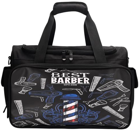 Friseur-Werkzeugtasche, große Kapazität, Friseurtasche, Kosmetiktasche, Salon-Schulter-Organizer mit verstellbarem Schultergurt, stabiles Friseur-Werkzeugset
