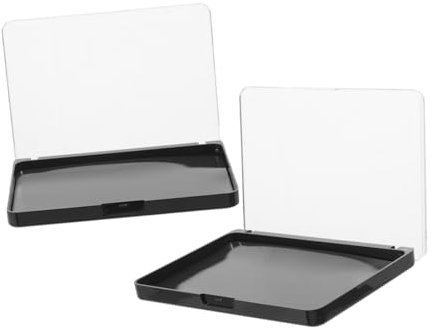 Healeved 2stücke Magnetische Lidschattenpalette Mit Transparenter Oberseite Leere Aufbewahrungsbox Für Kosmetikpulver Für Make-up-organisierung Und Gestaltung