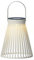 Lanterne solaire de jardin - 14 x 18 cm - En plastique - Lampe solaire LED pour jardin et balcon - Lampe suspendue - Lampe solaire pour l'extérieur - Décoration de jardin - Blanc chaud