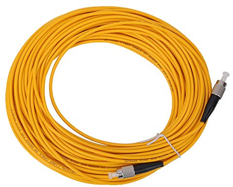 Mavaol 20m FCUPC a FCUPC Single Mode Optical Fiber Patch Cable Cable Amarillo para comunicación de fibra óptica Red de área local
