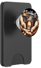 Vintage Brownie Analog SLR Camera Art Photographer Film PopSockets PopWallet for MagSafe