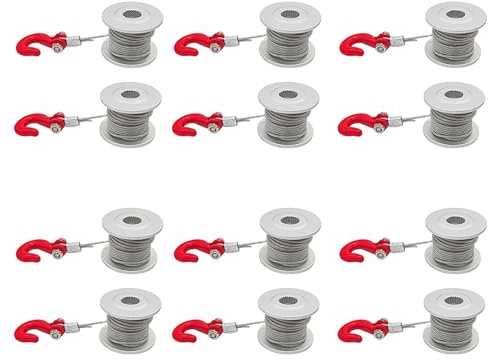 Reinscer 12PCS 25T Steering Gear Servo Winch Wheel Drum for 1/10 RC Crawler Car TRX4 SCX10 90046 D90 D110