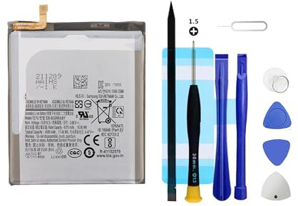Vvuilsty EB-BG990ABY Batterie de rechange pour Samsung Galaxy S21 FE Batterie 0 Cycle compatible avec Samsung Galaxy S21 FE SM-G990B/G990B/G990B/DS avec kits d'outils de réparation