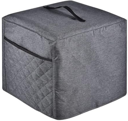 Lawnoval Housse pour trancheuse à viande, housse imperméable avec poches de rangement, tissu Oxford 600D robuste, s'adapte à la plupart des modèles, gris