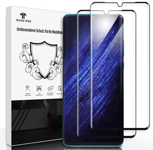 Three-Tree Schutzfolie für Huawei Honor P30T, 2 Stück 9H Härte Folie, HD Clear Displayschutz Schutzfolie Glas
