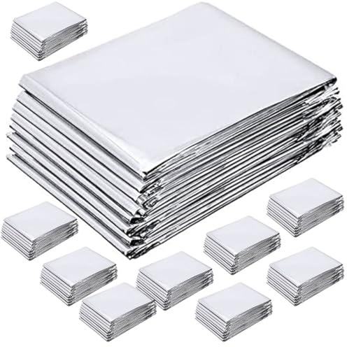 DECHOUS Película de Aluminio Plateado para Plantas, 12 Láminas Resistentes para Invernaderos, Uso en Semilleros y Cultivo Interior de Jardín