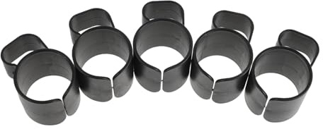 CVUTOVO 5 Stück schwarze Audiokabelklemmen – 35-mm-Mikrofonstativ-Befestigungsklemmen – Audiokabel-Befestigungsclips – Kabelmanagement-Klemmen aus Kunststoff für Tisch und Bühne