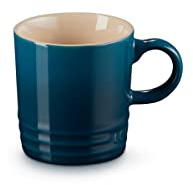 LE CREUSET Stoneware Espresso Mug, 100 ml, Deep Teal, 70305106420099