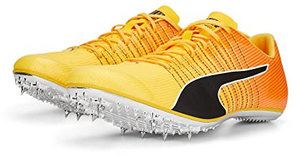 PUMA Hombre Regular Sprint Zapatillas Evospeed Tokyo Brush 4 Track and Field 37.5 Sun Stream Sunset Glow Black Orange Pink