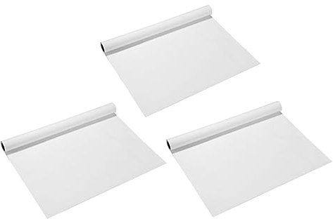 STOBOK 3stücke Zeichenpapierrollen Aus Recyceltem Material Für Diy-kunstprojekte Blanko-skizzenpapier Für Malutensilien Kompatibel Mit Bleistiften Und Buntstiften Weiß