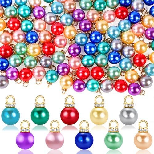 120PCS Christmas Mini Balls Ornaments Tiny Xmas Tree Hanging Baubles Decor