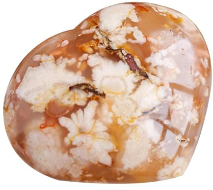 Agata Di Quarzo Naturale Con Fiori Di Ciliegio - Equilibrante , Energia Interiore, Amore E Relax | Pietra Decorativa Reiki , Meditazione E Benessere Emotivo, Perfetta , Vaso Floreale
