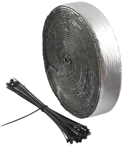 YUSSEQDD Cinta aislante para tuberías de agua fría, autoadhesiva, resistente al agua y al frío, para mayor eficiencia energética.