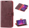 Mulbess Handyhülle für LG G8 ThinQ - Vintage Leder Flip Schutzhülle, Wein Rot