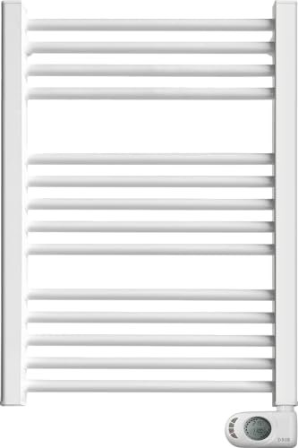 HJM Radiador Secatoallas Bajo Consumo NOOR 500, Programación 24/7, Turbo 2 Horas, 500W, Blanco