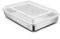 Joyfair Bandeja para hornear con tapa, Juego de bandejas para hornear de acero inoxidable, 26.5x20x5cm, Bandeja rectangular para hornear asar almacenar, ideal para pastel/brownie/lasaña