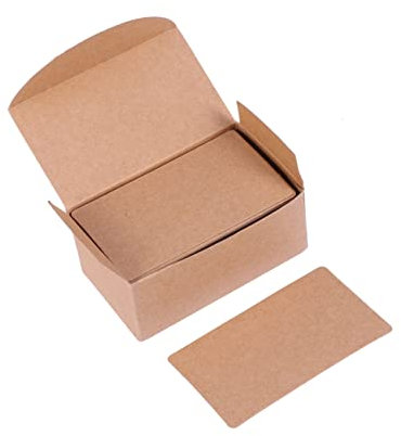 Ciieeo 100stücke Notizblöcke Aus Kraftpapier Blankokarten Für Nachrichten Grußkarten Wortkarten Für Diy-projekte