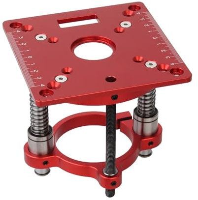 NURII Router-Lift-Basis mit Aluminium-Frästisch-Einlegeplatte, for Holzbearbeitungs-Tischkreissäge, 65-mm-Motoren-Trimmermaschine