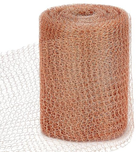 JOONYOEE Copper Mesh Slug Repellent, 20 Feet Pure Copper Wire Tape Slug Repellent & Mouse Mesh Indoor Use, Copper Rodent Control & Snail Deterrent Barrier Tape for Garden Plant Protector Pet Friendly