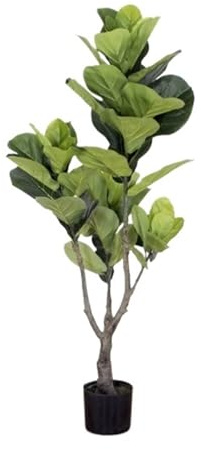 Konstgjorda Träd Konstgjord Träd Konstträd Fiddle Leaf Fikonträd Konstgjord Växt 4FT Tall Faux Plants Inomhus Falska Växt I Kruka Konstgjorda Fikonträd Konstgjord Växt Falska Träd