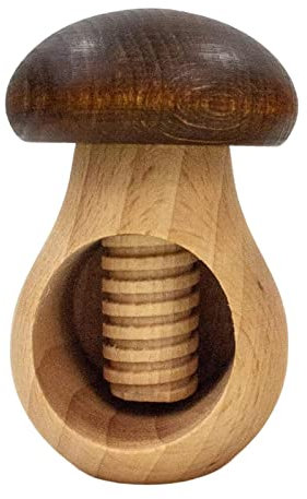 CascanuecesCascanueces,Herramienta for abrir nueces de KitchenTool - Herramienta for abrir nueces con forma de seta de madera | Pequeña herramienta for romper cáscaras de nuez for avellanas, nueces de