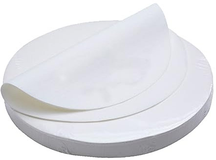 Zerodeko 500feuilles Papier Parchment Rond Antiadhésif Pour Cuisson Friture Et Grillage Parfait Pour Pâtisserie Et Restauration
